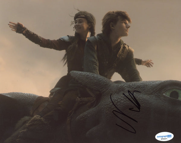 Nico Parker How to Train Dragon Signed Autograph 8x10 Photo ACOA