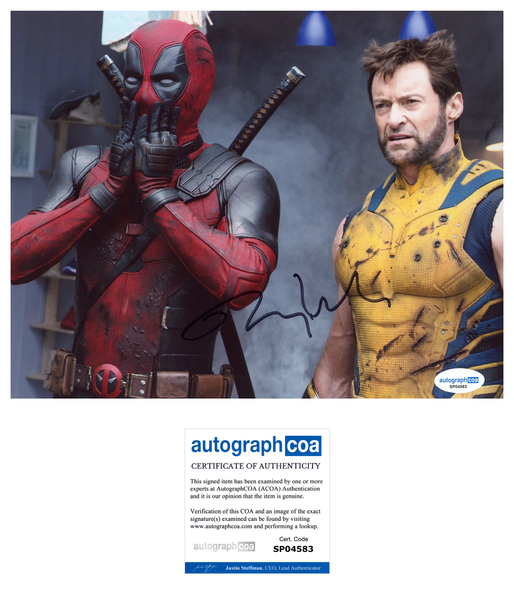 Ryan Reynolds Deadpool Signed Autograph 8x10 Photo ACOA