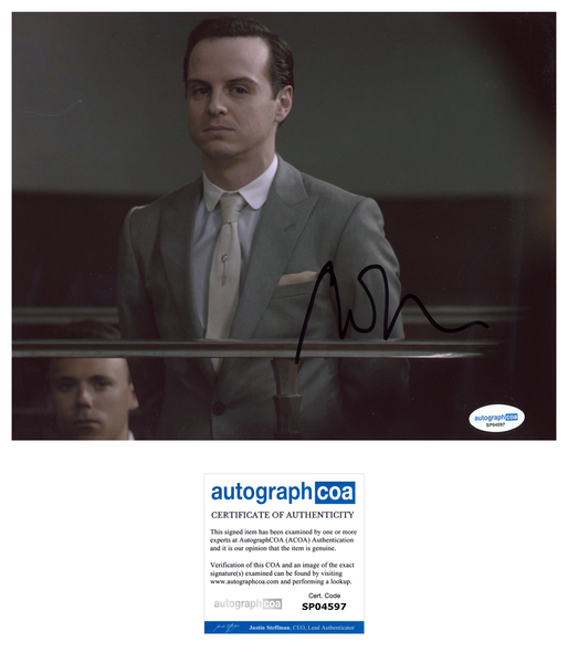 Andrew Scott Sherlock Signed Autograph 8x10 photo ACOA