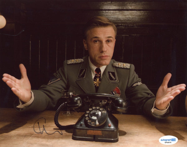 Christoph Waltz Inglorious Basterds Signed Autograph 8x10 Photo ACOA