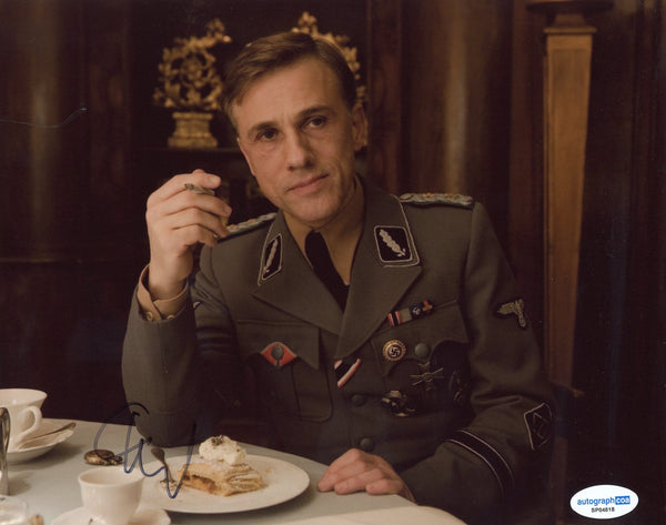 Christoph Waltz Inglorious Basterds Signed Autograph 8x10 Photo ACOA