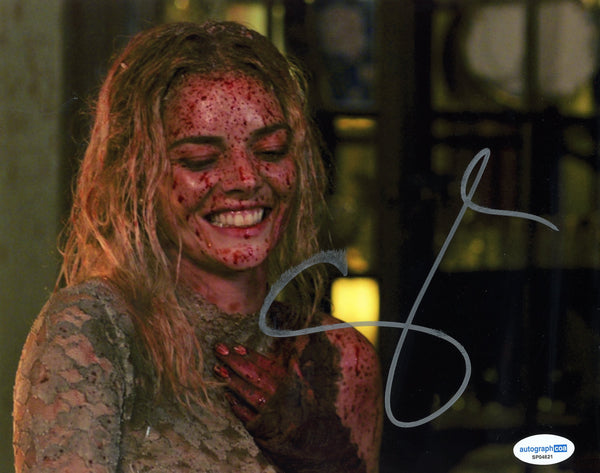 Samara Weaving Ready or Not Signed Autograph 8x10 Photo ACOA