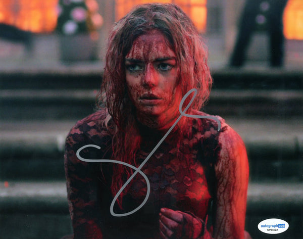 Samara Weaving Ready or Not Signed Autograph 8x10 Photo ACOA