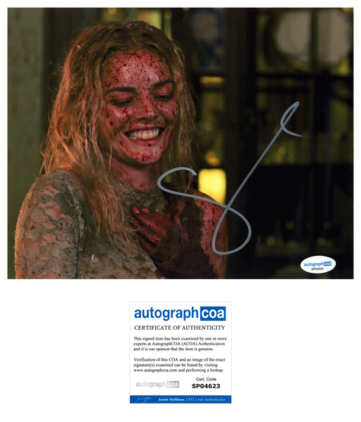 Samara Weaving Ready or Not Signed Autograph 8x10 Photo ACOA