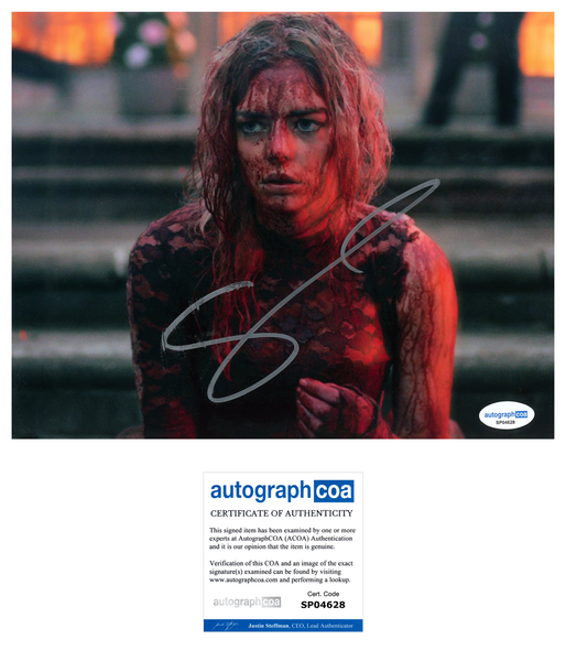 Samara Weaving Ready or Not Signed Autograph 8x10 Photo ACOA