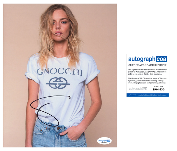 Samara Weaving Sexy Signed Autograph 8x10 Photo ACOA