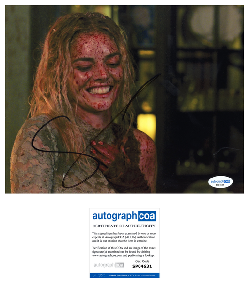 Samara Weaving Ready or Not Signed Autograph 8x10 Photo ACOA