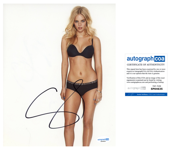 Samara Weaving Sexy Signed Autograph 8x10 Photo ACOA