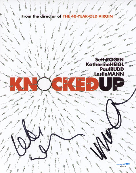 Maude Apatow & Leslie Mann Knocked Up Signed Autograph 8x10 Photo ACOA (Copy