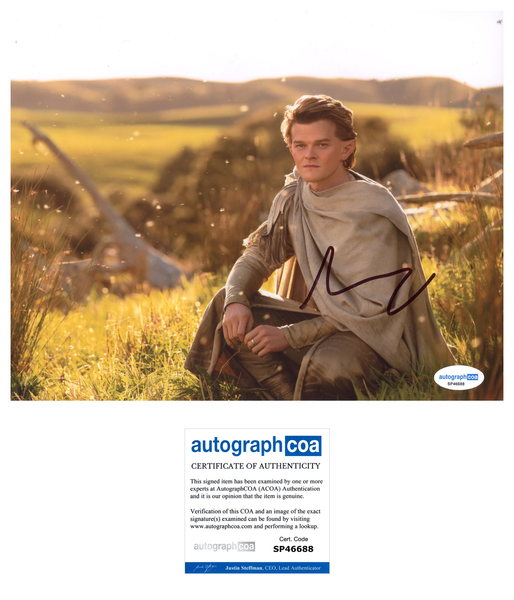 Robert Aramayo Rings of Power Signed Autograph 8x10 Photo ACOA