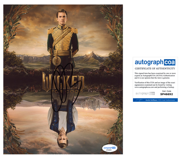 Jonathan Bailey Wicked Signed Autograph 8x10 Photo ACOA
