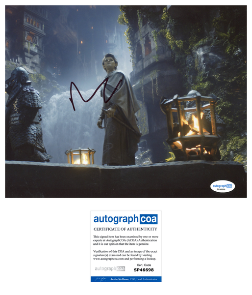 Robert Aramayo Rings of Power Signed Autograph 8x10 Photo ACOA