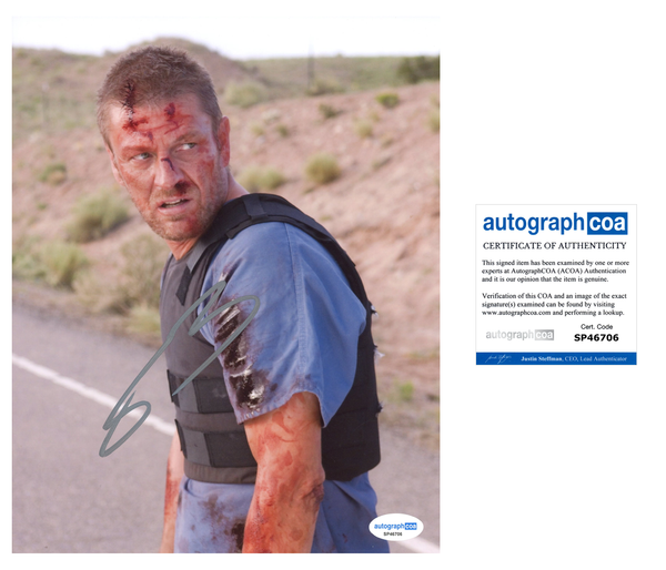 Sean Bean Hitcher Signed Autograph 8x10 Photo ACOA