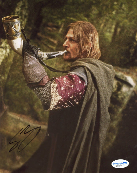 Sean Bean Lord of the Rings Signed Autograph 8x10 Photo ACOA