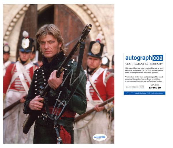Sean Bean Sharpe Signed Autograph 8x10 Photo ACOA