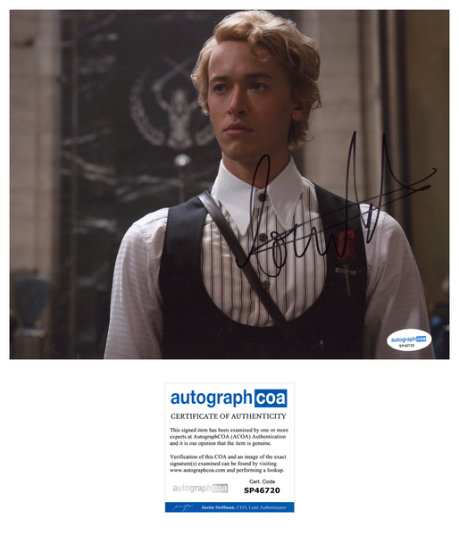 Tom Blyth Hunger Games Signed Autograph 8x10 Photo ACOA