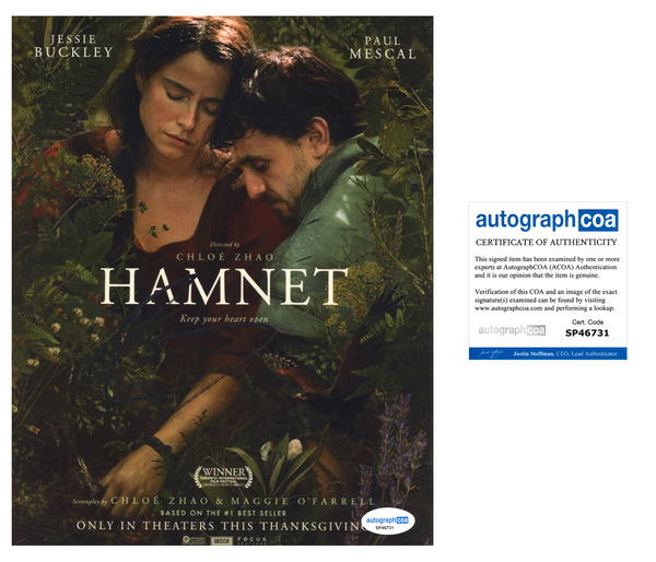 Jessie Buckley Hamnet Signed Autograph 8x10 Photo ACOA