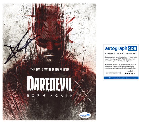 Charlie Cox Daredevil Signed Autograph 8x10 Photo ACOA