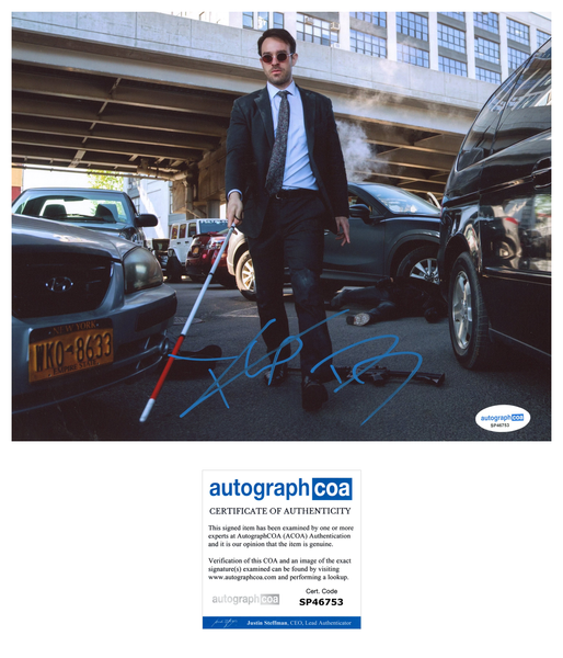 Charlie Cox Daredevil Signed Autograph 8x10 Photo ACOA
