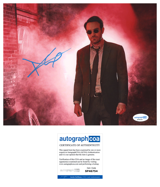 Charlie Cox Daredevil Signed Autograph 8x10 Photo ACOA
