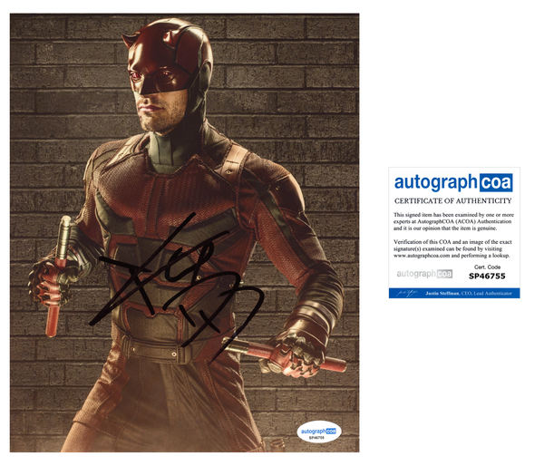 Charlie Cox Daredevil Signed Autograph 8x10 Photo ACOA