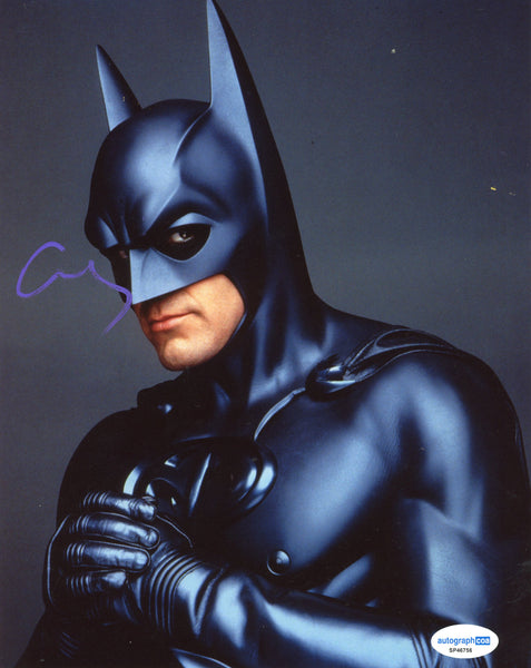 George Clooney Batman & Robin Signed Autograph 8x10 Photo ACOA