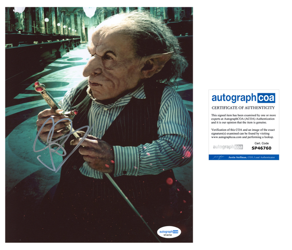 Warwick Davis Harry Potter Signed Autograph 8x10 Photo ACOA