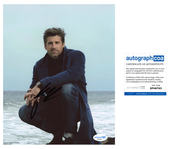 Patrick Dempsey Grey's Anatomy Signed Autograph 8x10 Photo ACOA