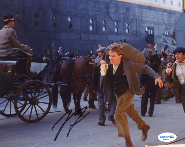 Leonardo DiCaprio Titanic Signed Autograph 8x10 Photo ACOA