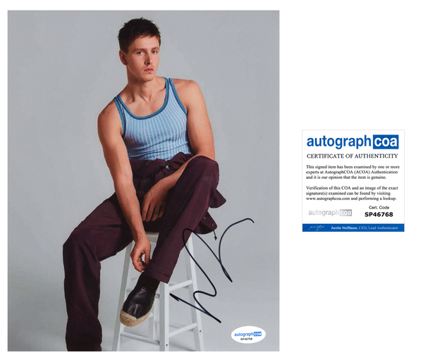 Harris Dickinson Signed Autograph 8x10 Photo ACOA