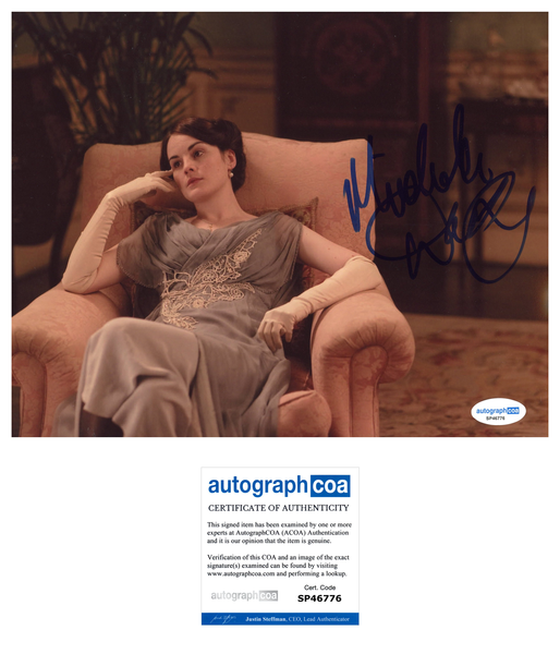Michelle Dockery Downton Abbey Signed Autograph 8x10 photo ACOA