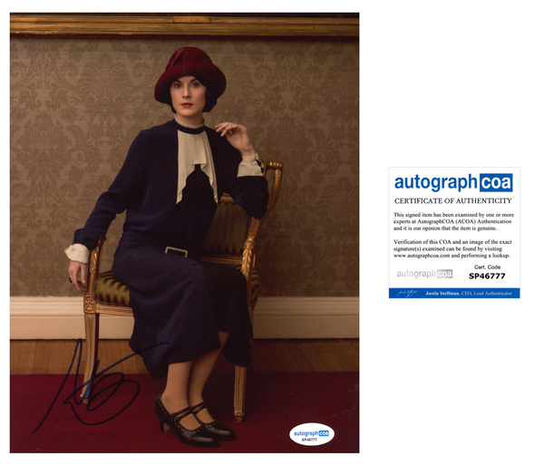 Michelle Dockery Downton Abbey Signed Autograph 8x10 photo ACOA