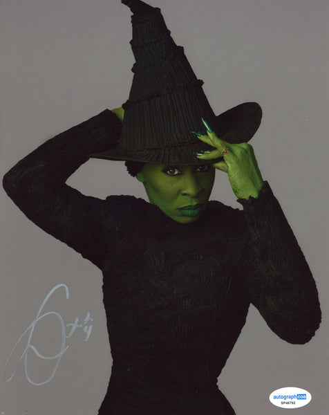Cynthia Erivo Wicked Signed Autograph 8x10 Photo ACOA