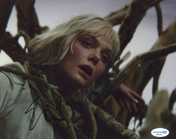 Elle Fanning Predator Signed Autograph 8x10 Photo ACOA