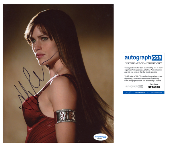 Jennifer Garner Elektra Signed Autograph 8x10 Photo ACOA