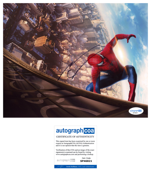 Andrew Garfield Spider-Man Signed Autograph 8x10 Photo ACOA