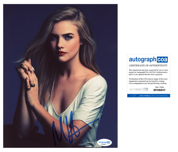 Maddie Hasson Sexy Signed Autograph 8x10 photo ACOA