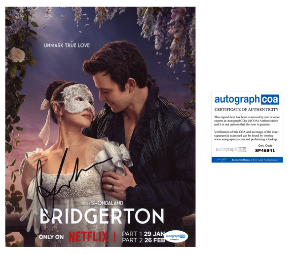 Yerin Ha Bridgerton Signed Autograph 8x10 Photo ACOA