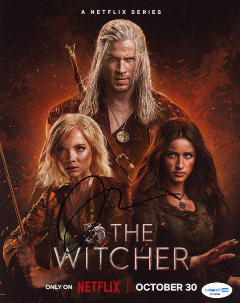 Liam Hemsworth Witcher Signed Autograph 8x10 Photo ACOA