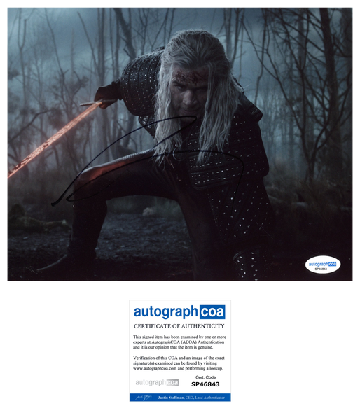 Liam Hemsworth Witcher Signed Autograph 8x10 Photo ACOA