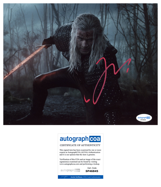 Liam Hemsworth Witcher Signed Autograph 8x10 Photo ACOA