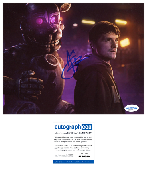 Josh Hutcherson Five Nights Signed Autograph 8x10 Photo ACOA