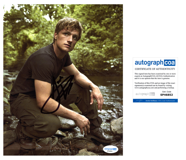 Josh Hutcherson Hunger Games Signed Autograph 8x10 Photo ACOA