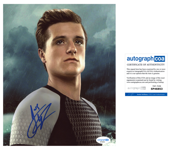 Josh Hutcherson Hunger Games Signed Autograph 8x10 Photo ACOA