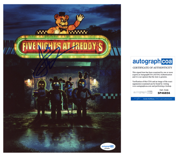 Josh Hutcherson Five Nights Signed Autograph 8x10 Photo ACOA