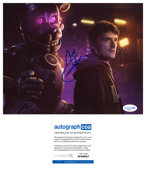 Josh Hutcherson Five Nights Signed Autograph 8x10 Photo ACOA