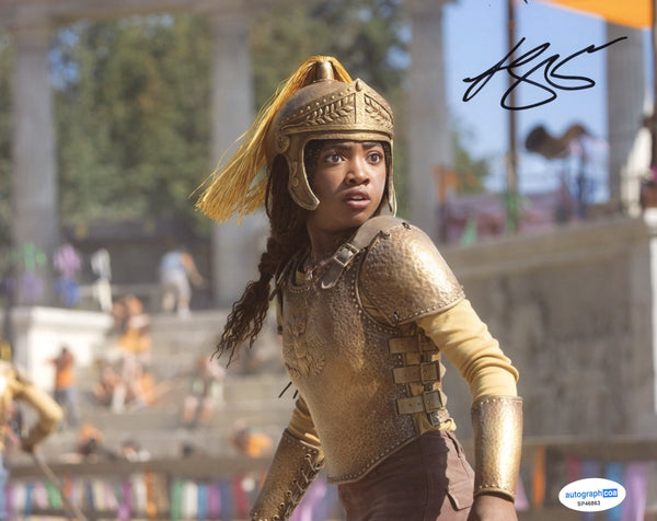 Leah Jeffries Percy Jackson Signed Autograph 8x10 photo ACOA