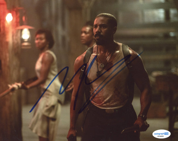 Michael B Jordan Sinners Signed Autograph 8x10 Photo ACOA