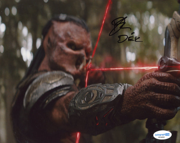 Dimitrius Schuster-Koloamatangi Predator Signed Autograph 8x10 Photo ACOA