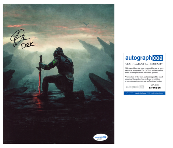 Dimitrius Schuster-Koloamatangi Predator Signed Autograph 8x10 Photo ACOA